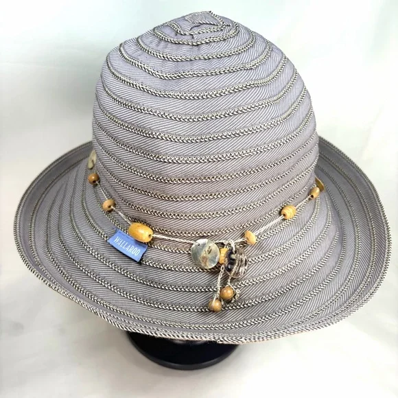 Wallaroo Hat Company Retired Ellie Taunt Tan Packable Sun Hat O/S Adjustable - Picture 3 of 13